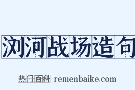 浏河战场造句是什么意思的图片